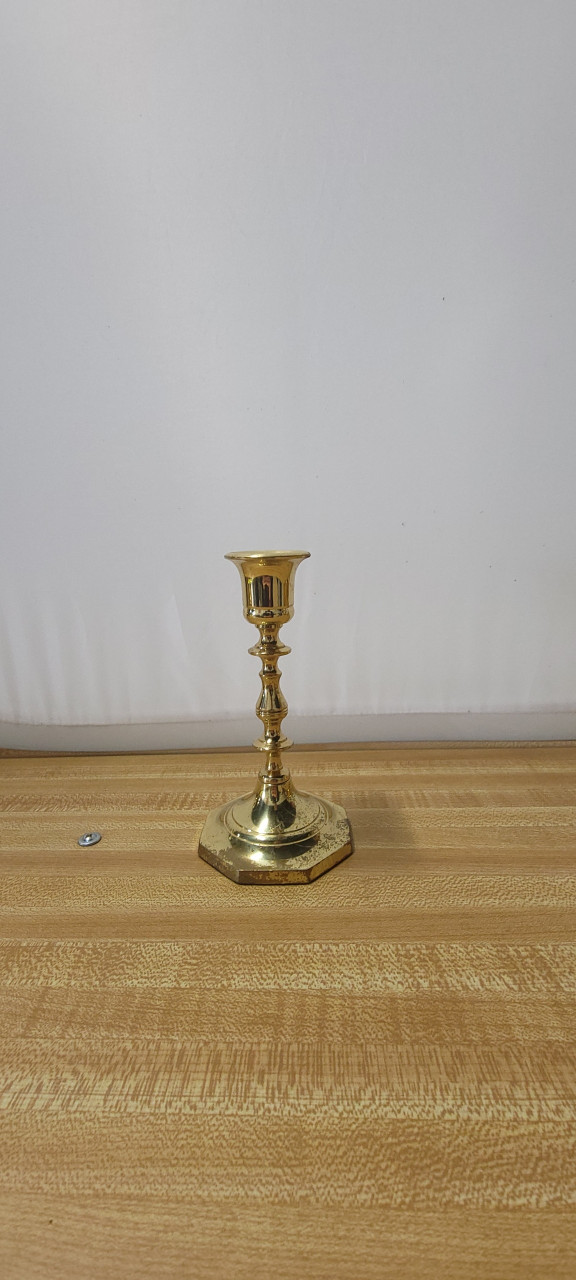 Vintage Brass Octagon Base Candle Stick |By the Case|