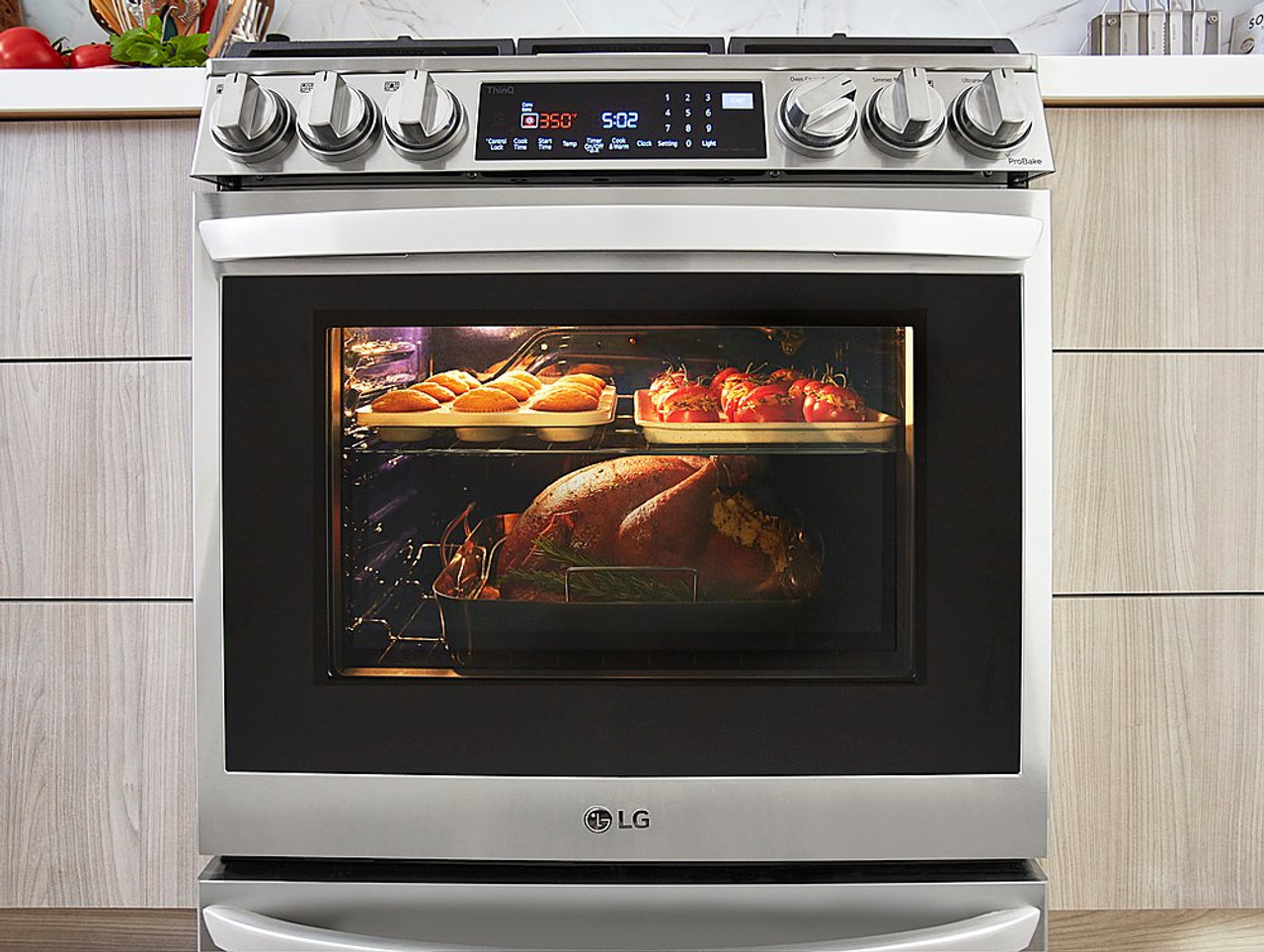 LG LSGL6337F 6.3 cu. ft. Smart Slide-In Gas Range