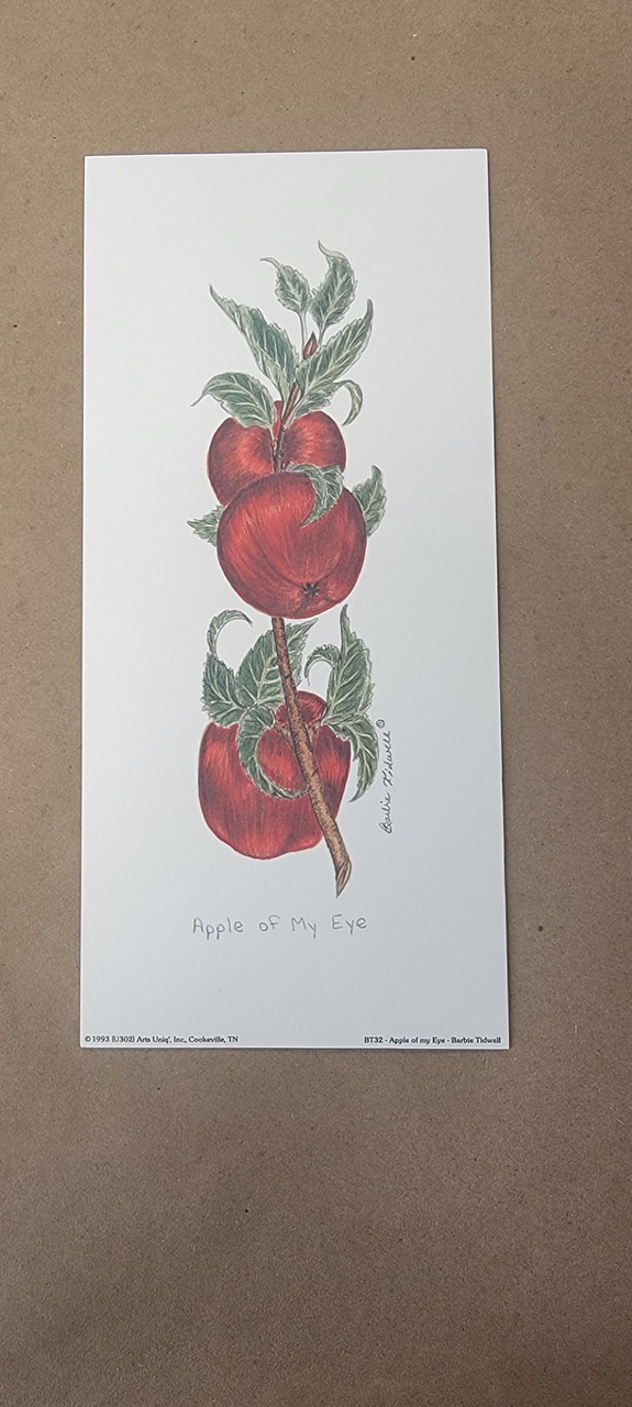 Vintage Art Print- Apple of My Eye- Signed by Barbie Tidwell |By the Case- 100|