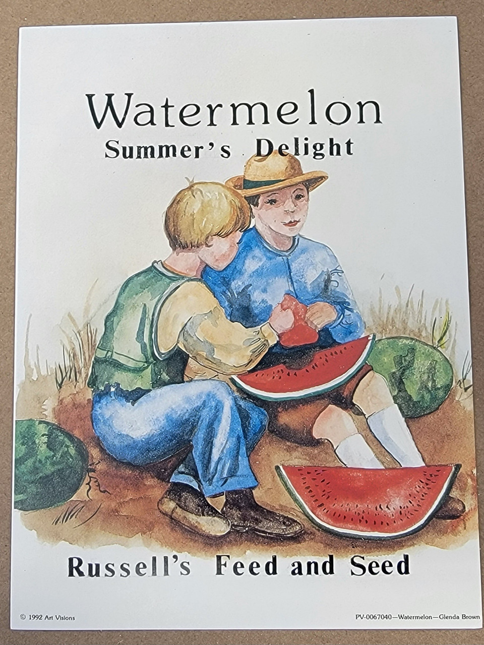 Vintage Art Print- Watermelon | By the Case- 250|