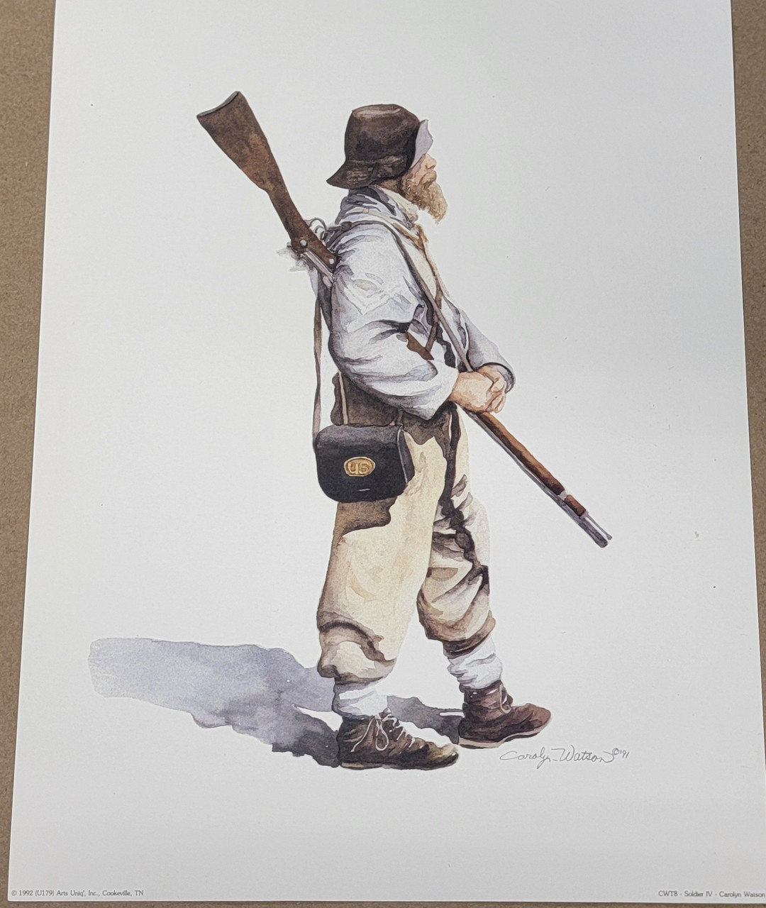  Vintage Art Print- Soldier VI- Signed by Carolyn Watson |By the Case- 118|