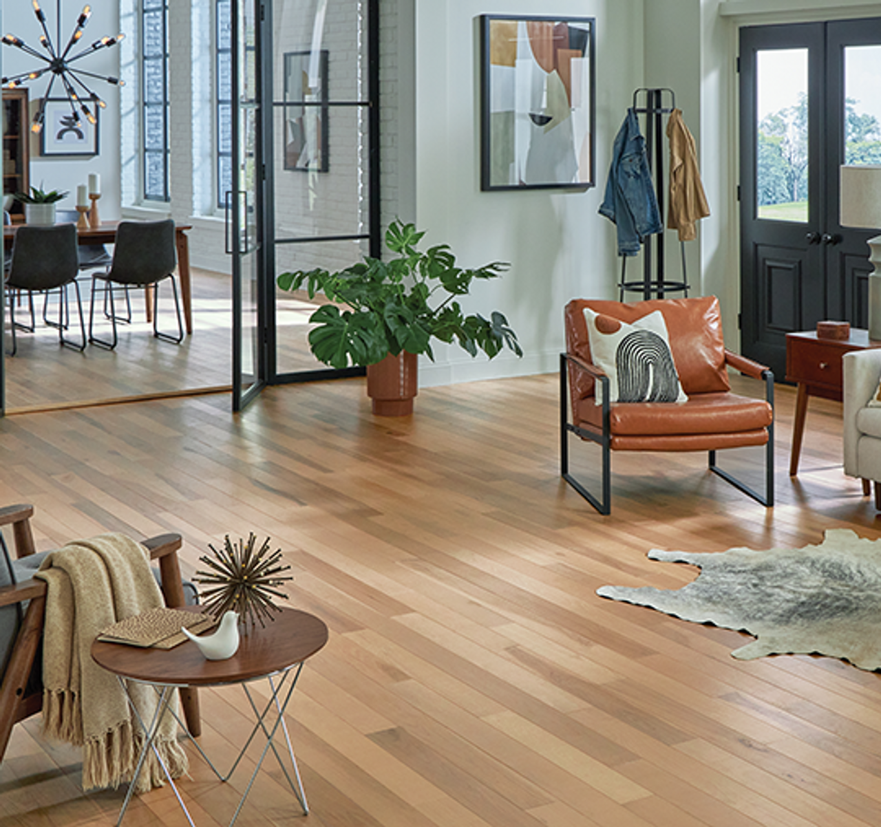 Somerset 5" Hickory Fawn Low Gloss - Blue Label- Solid Hardwood