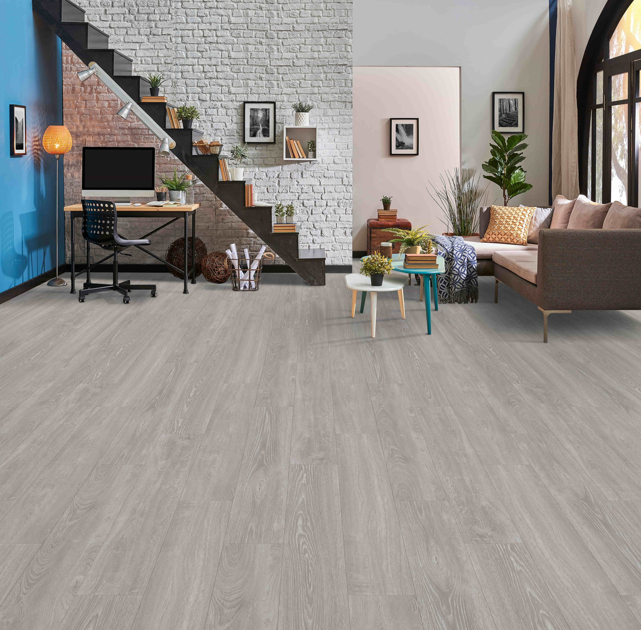 Happy Feet Grey Ice |12 mil 2mm| Vinyl Glue Down