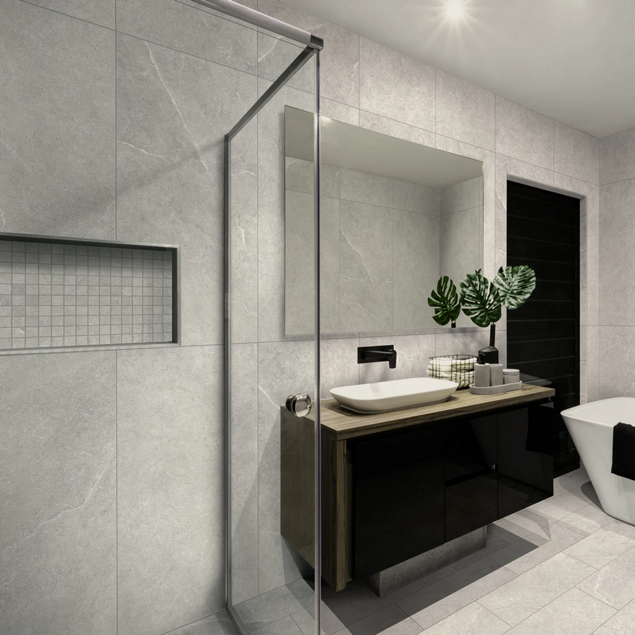 Futura Silver 12x24 Porcelain Tile