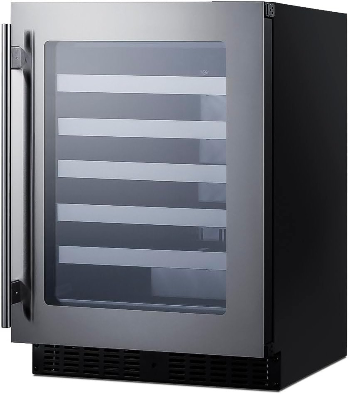 Summit ASDW2412 24 Inches Wide Built-In Wine Cellar - Black Stainless 