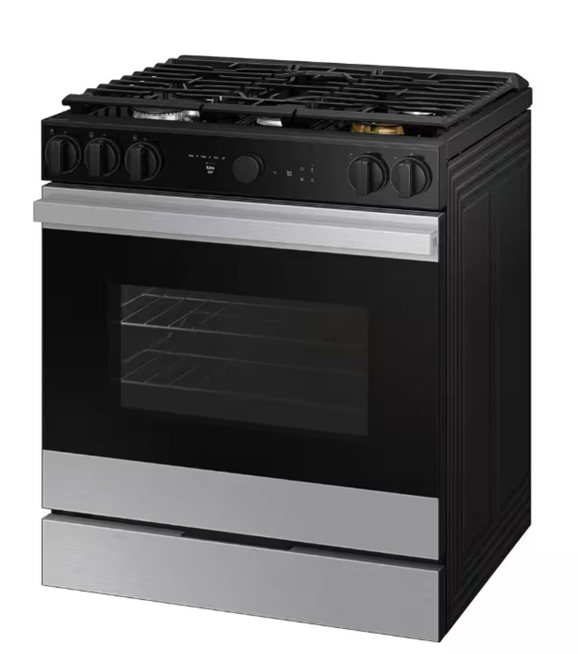 Samsung - Bespoke 6.0 Cu. Ft. Slide-In Gas Range with Air Sous Vide - Stainless Steel