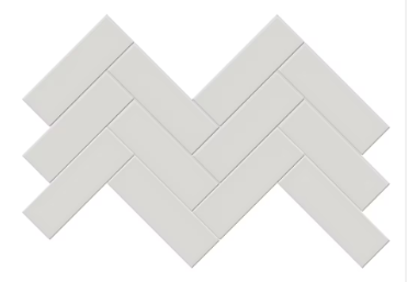 Halo Grey 2x6 Herringbone Matte