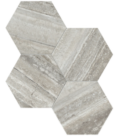 LaMarca 6" Hexagon Travertino Polished