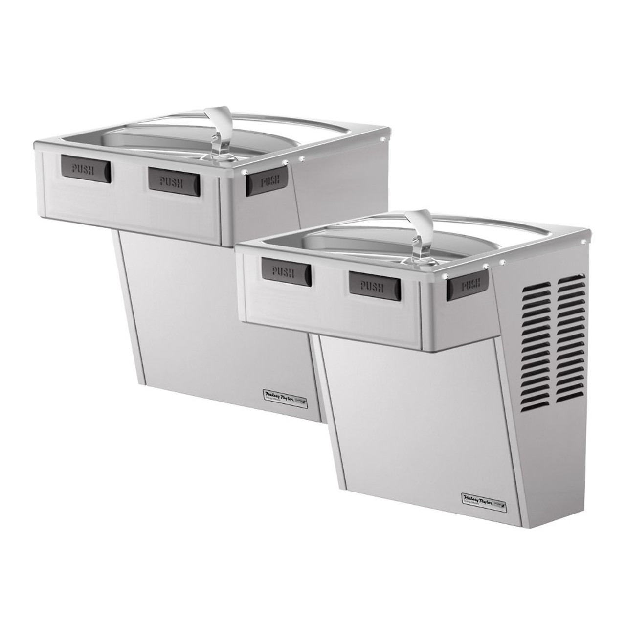 Wall Mount Bi-Level ADA Cooler Non-Filtered Refrigerated Stainless HAC8BLSS-NF