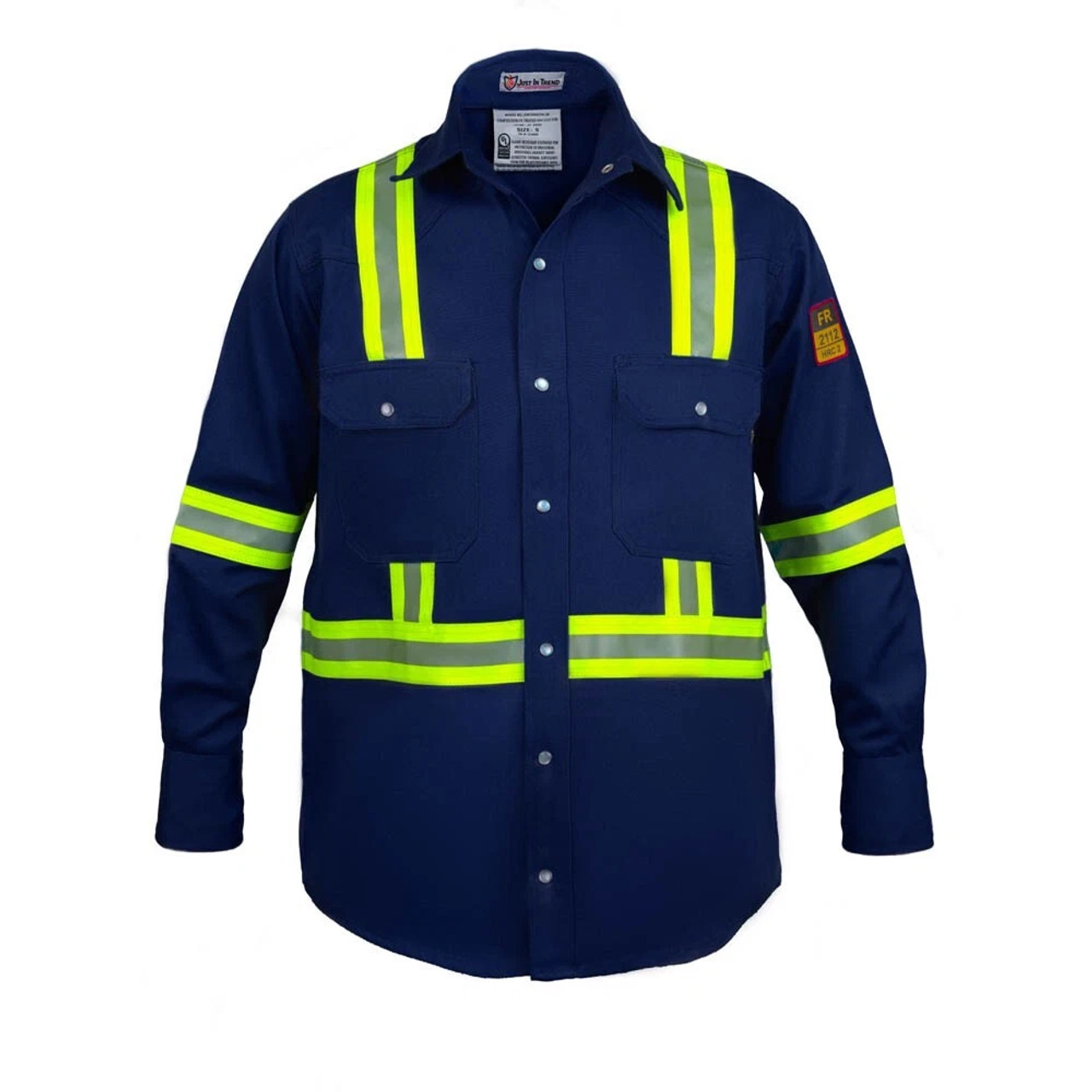 Lakeland Fire Rated Reflective Shirt- Navy | Size 1XLT|  Lakeland Fire Rated Reflective Shirt- Navy | Size 1XLT|