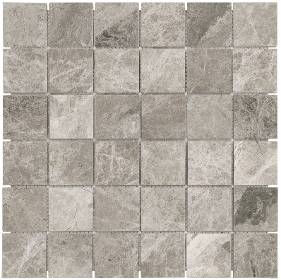  76-427 PHANTASIE GRAY 2X2 POLISHED MARBLE MOSAIC
