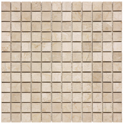 76-366 ALLURE CREMA MINI VERSAILLES HONED MARBLE MOSAIC 