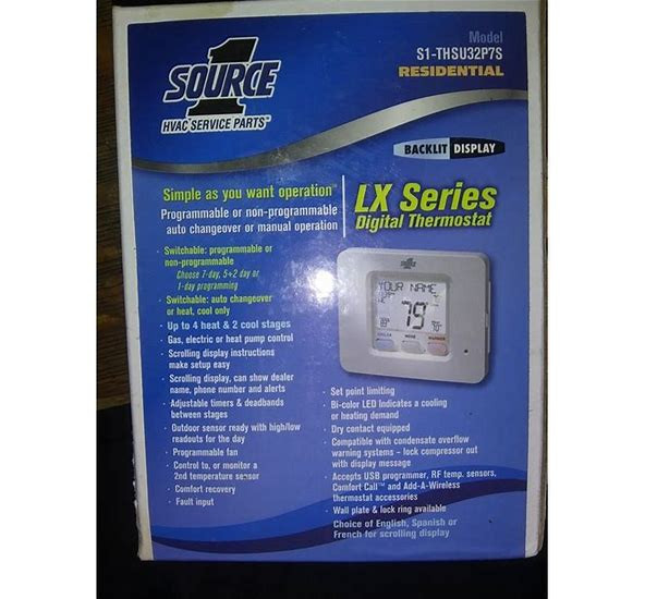 SOURCE-1 PROGRAMMABLE DIGITAL THERMOSTAT