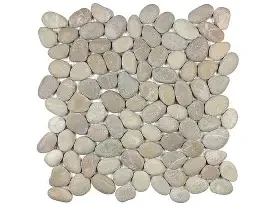 ZEN DRIFTWOOD TAN NATURAL PEBBLE MATTE MOSAIC