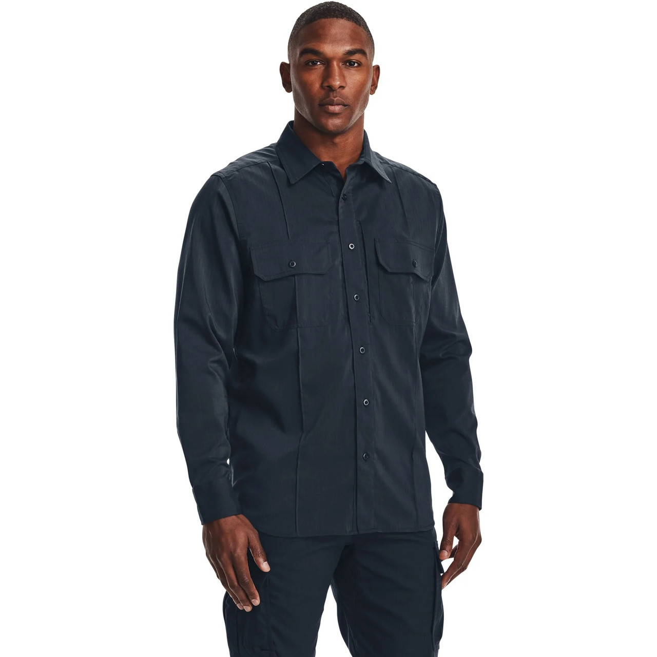 Under Armour Mens Class B Long Sleeve Shirt - Dark Navy Blue