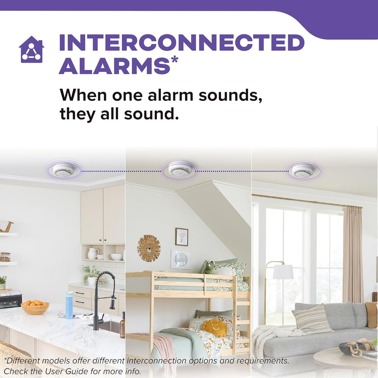Kidde FireX 21033083 Hardwired Smoke and Carbon Monoxide Alarm, AA Backup