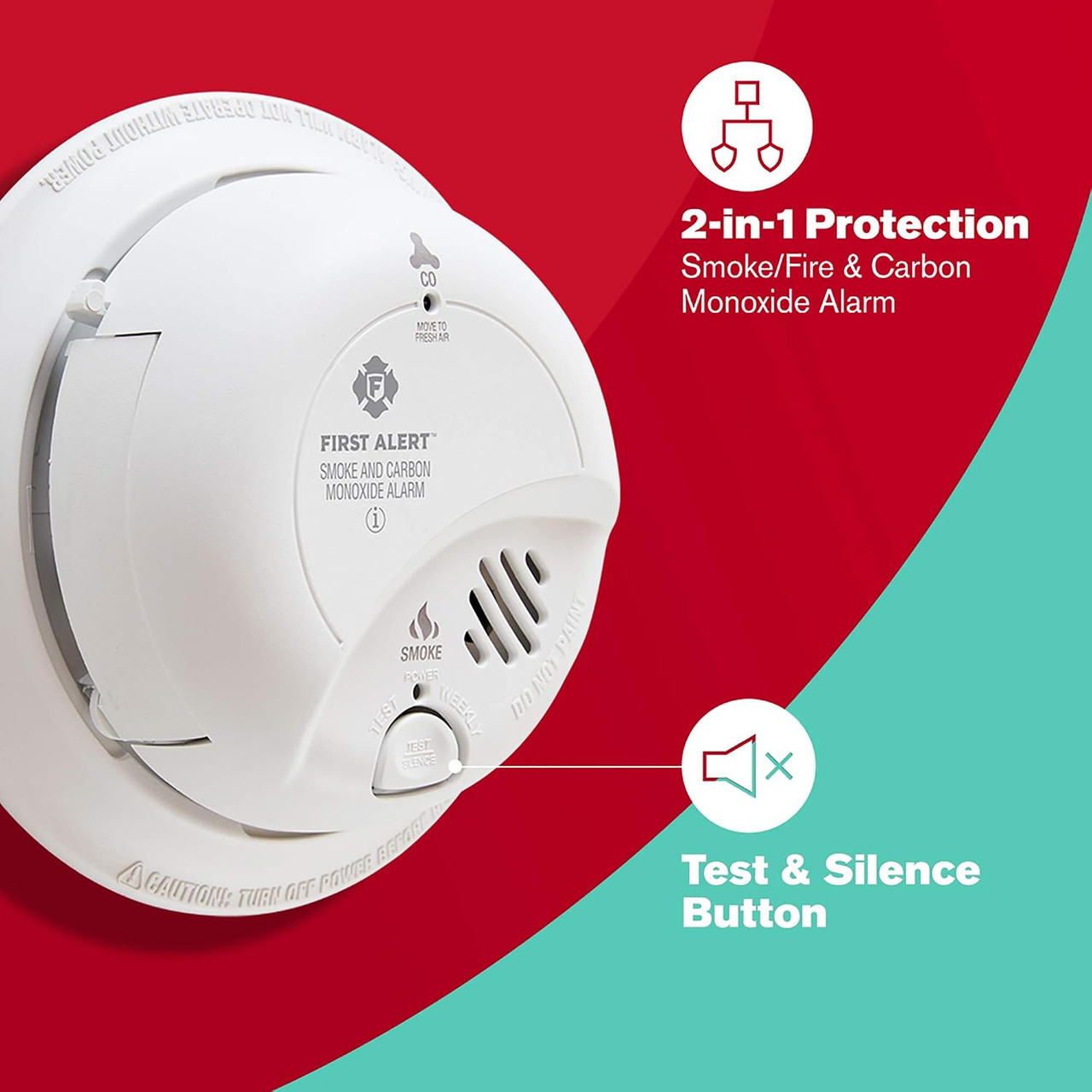 BRK SC9120B6CP Hardwired Smoke and Carbon Monoxide Alarm, 6-Pack Contractor Pack