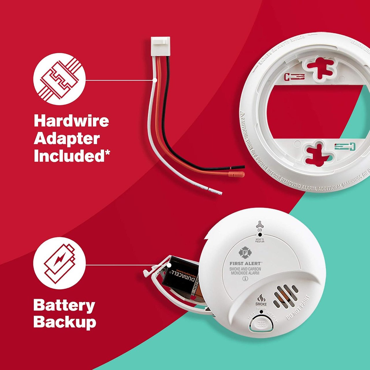 BRK SC9120B6CP Hardwired Smoke and Carbon Monoxide Alarm, 6-Pack Contractor Pack