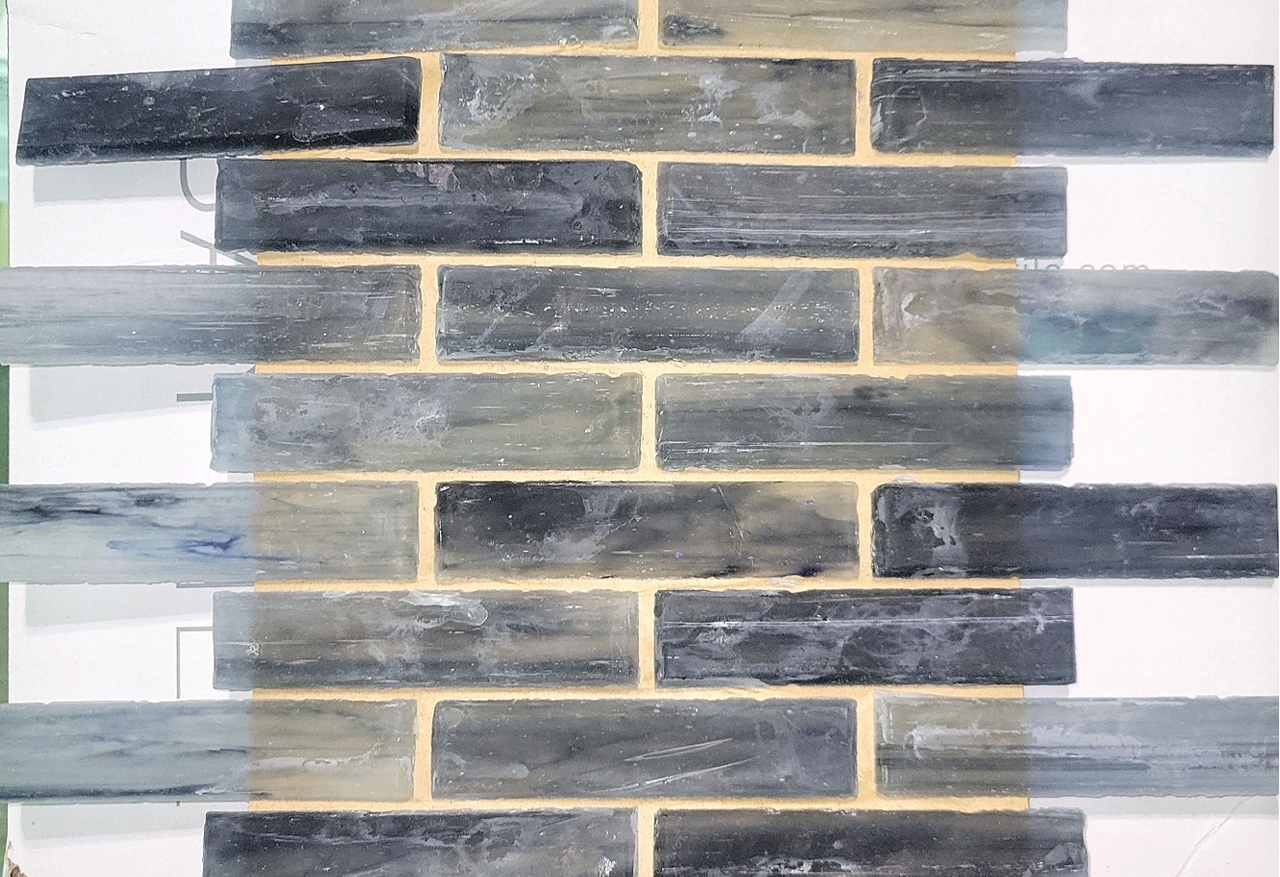 Lunada Bay Mosaic Sado 1 x 4 Silk Brick 