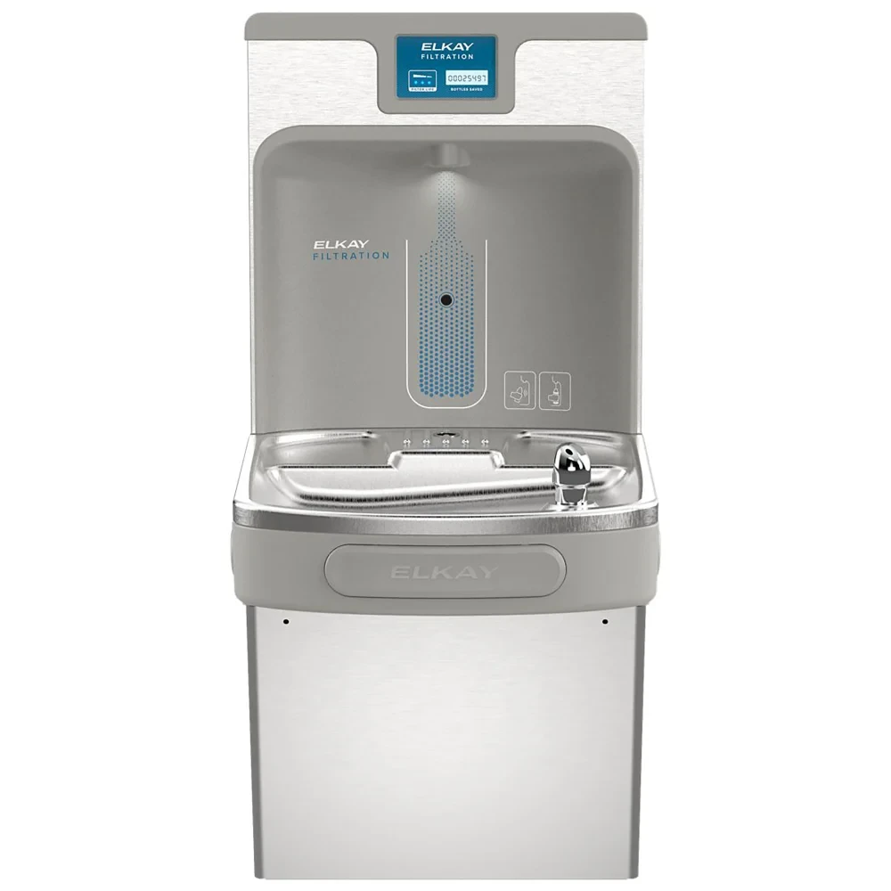 Elkay ezH2O LZS8WSVRSK Bottle Filling Station with Single ADA Vandal-Resistant Cooler, Filtered, Stainless