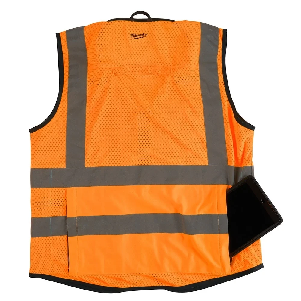 Milwaukee Performance Safety Vest, L/XL, Hi-Vis Orange