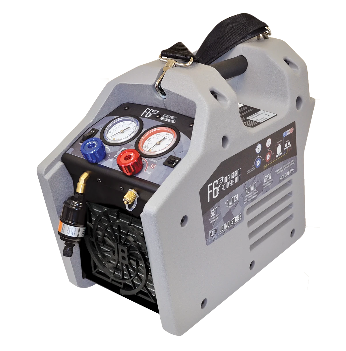 JB Industries F6-DP Dual-Piston Refrigerant Recovery Unit