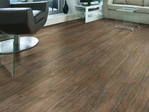 BURTON WALNUT III WOOD PLANK PORCELAIN TILE 6x24 17.46 sf bx By