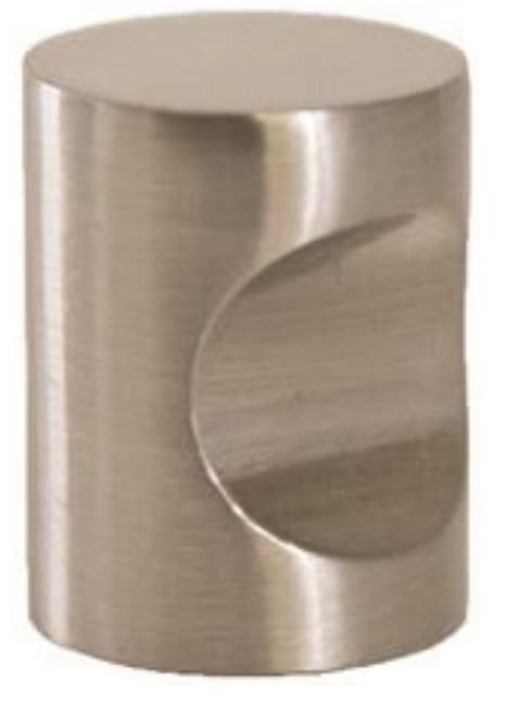 ANVIL MARK 3553785 DECORATIVE BARREL KNOB, BRUSHED NICKEL, 5 Pack