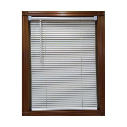 White Cordless Light Filtering Vinyl Blind White Cordless Light Filtering Vinyl Blind