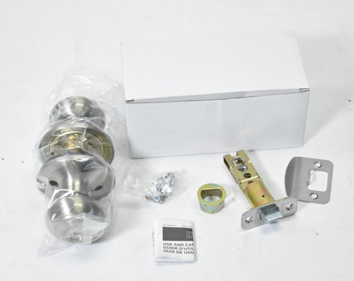 Defiant Passage Hartford Closet Door Knob Satin Nickel Adjustable 308663416 Defiant Passage Hartford Closet Door Knob Satin Nickel Adjustable 308663416