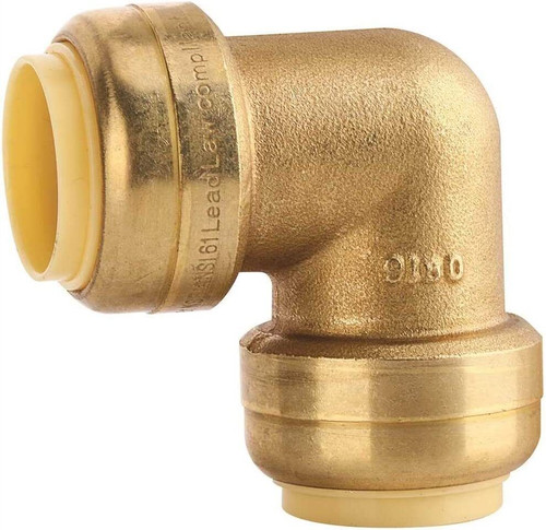 PREMIER BRASS PUSH-FIT ELBOW, 3/4 IN., LEAD-FREE Premier 3562602- 2 Pack PREMIER BRASS PUSH-FIT ELBOW, 3/4 IN., LEAD-FREE Premier 3562602- 2 Pack