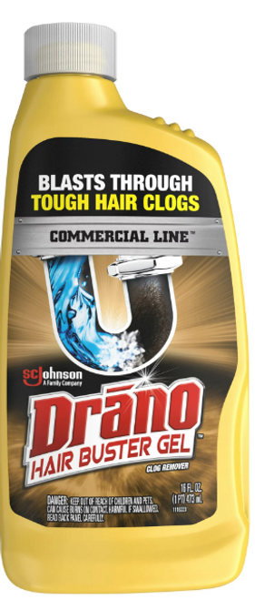 Drano Hair Buster Gel Commercial Line 16-fl oz Drain Cleaner in the Drain  Cleaners department at