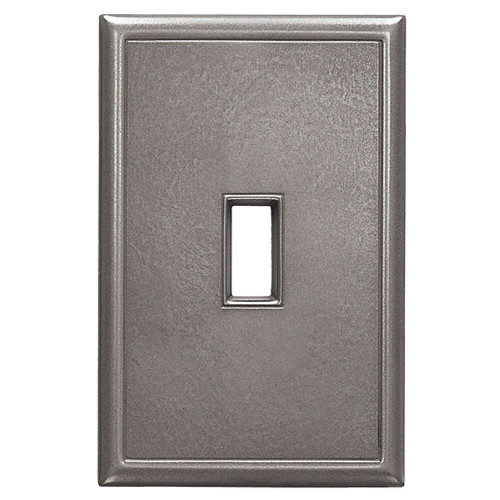 Questech SWP402-24M Cast Metal Brushed Nickel Single Toggle Wall Plate (12-Pack) Questech SWP402-24M Cast Metal Brushed Nickel Single Toggle Wall Plate (12-Pack)