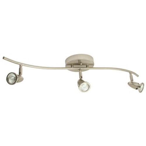 Monument 3-Light Brushed Nickel 40-Watt Track Lighting Head 30in. |By the Pallet| Monument 3-Light Brushed Nickel 40-Watt Track Lighting Head 30in. |By the Pallet|