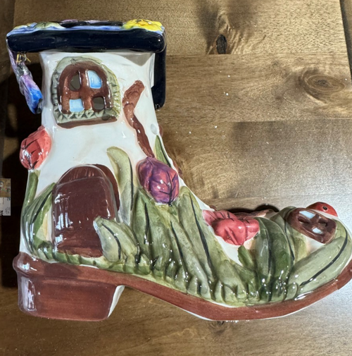 Floral Boot Votive |By the Case- 12 per Case| Floral Boot Votive |By the Case- 12 per Case|