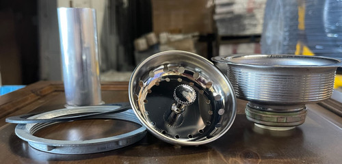 Stainless Steel Sink Drain with Basket Strainer and Tailpiece |By the Case| Stainless Steel Sink Drain with Basket Strainer and Tailpiece |By the Case|