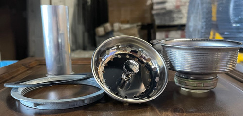 Stainless Steel Sink Drain with Basket Strainer and Tailpiece Stainless Steel Sink Drain with Basket Strainer and Tailpiece