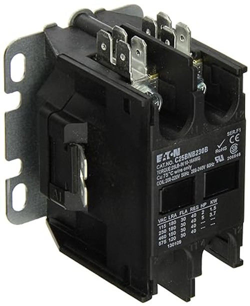 Eaton C25BNB230A Compact Definite Purpose Contactor Eaton C25BNB230A Compact Definite Purpose Contactor