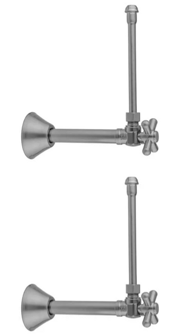 Jaclo Quarter Turn Angle Pattern 1/2" Satin Gold (Sweat Fit) X 3/8" O.D. Faucet Supply Kit Jaclo Quarter Turn Angle Pattern 1/2" Satin Gold (Sweat Fit) X 3/8" O.D. Faucet Supply Kit