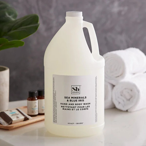 Soapbox 1 Gallon Sea Minerals and Blue Iris Hand and Body Wash |By the Pallet| Soapbox 1 Gallon Sea Minerals and Blue Iris Hand and Body Wash |By the Pallet|