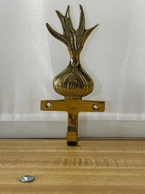 Vintage Rustic Farmhouse Brass Onion Wall Hook |By the Case|