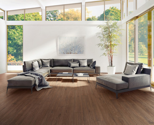 Native Teak 8x48 | Porcelain tile | Builder Grade