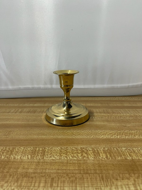 Vintage Brass Small Taper Candle Holder 