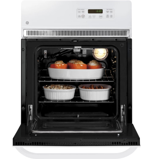 GE JRP20WJWW 24 in. Single Electric Wall Oven Self-Cleaning in White