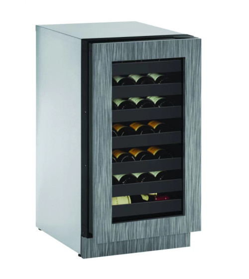 U-line U2218WCINT00B 18" Wine Refrigerator With Integrated Frame Finish