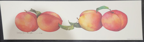 Vintage Art Print- Peaches- Signed by Carolyn Shores- Wright| By the Case- 100| Vintage Art Print- Peaches- Signed by Carolyn Shores- Wright| By the Case- 100|