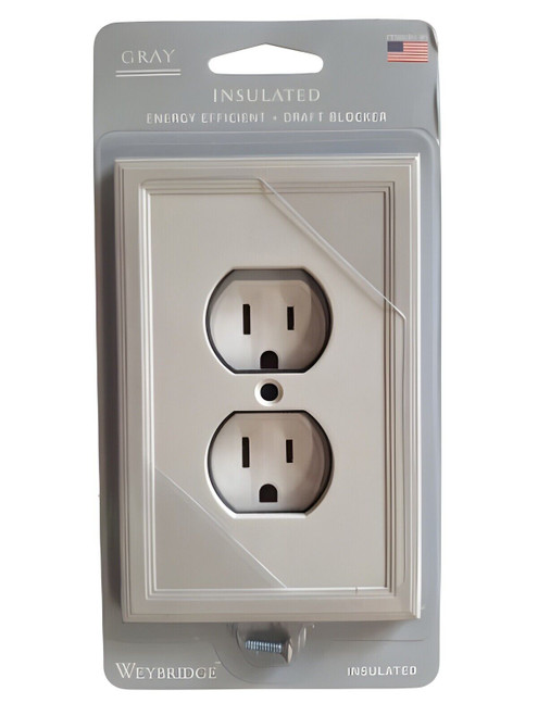 Questech SWP1101-20M Weybridge Insulated Gray GFCI Outlet Cover (3-Pack) Questech SWP1101-20M Weybridge Insulated Gray GFCI Outlet Cover (3-Pack)