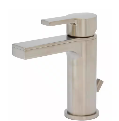 Premier Beck Single-Handle Single Hole Bathroom Faucet in Brushed Nickel Premier Beck Single-Handle Single Hole Bathroom Faucet in Brushed Nickel