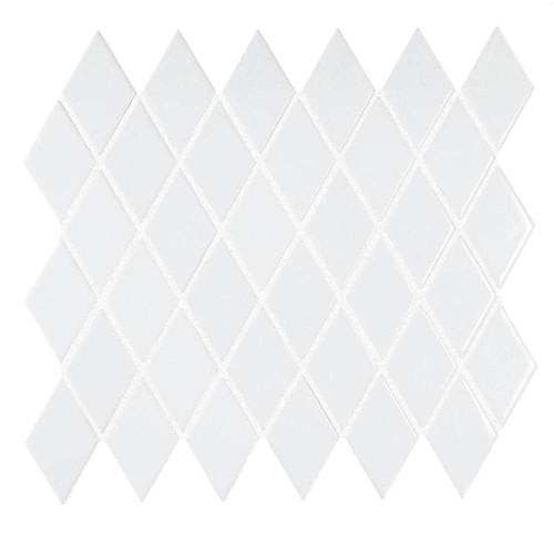 Bright White RE15 Diamond Mosaic