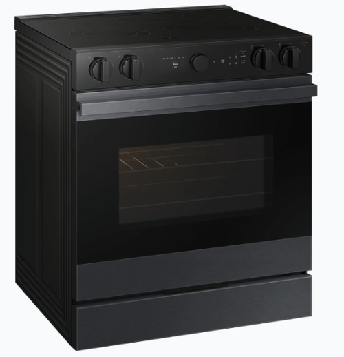 Samsung Slide-In Range (NSE6DG8500MTAC) - Matte Black Stainless Steel